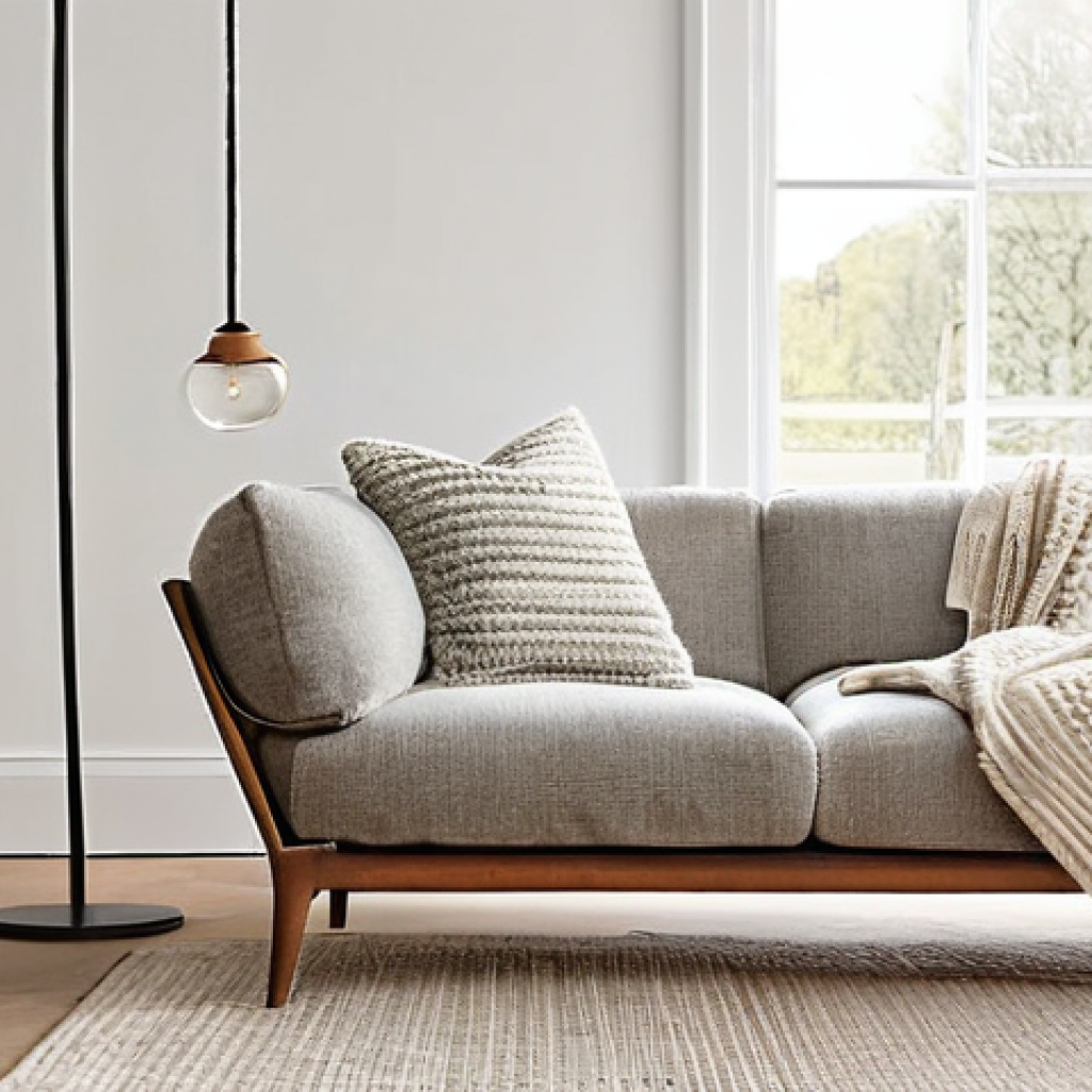 스웨덴에서 구매하면 좋은 제품 - **Cozy Scandinavian Living Room with Sustainable Textiles:**
A serene, minimalist Scandinavian l...