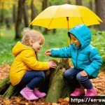 스웨덴의 교육 시스템 - **Image Prompt: Joyful Outdoor Preschool Exploration**
    A vibrant and joyful scene at a Swedish f...